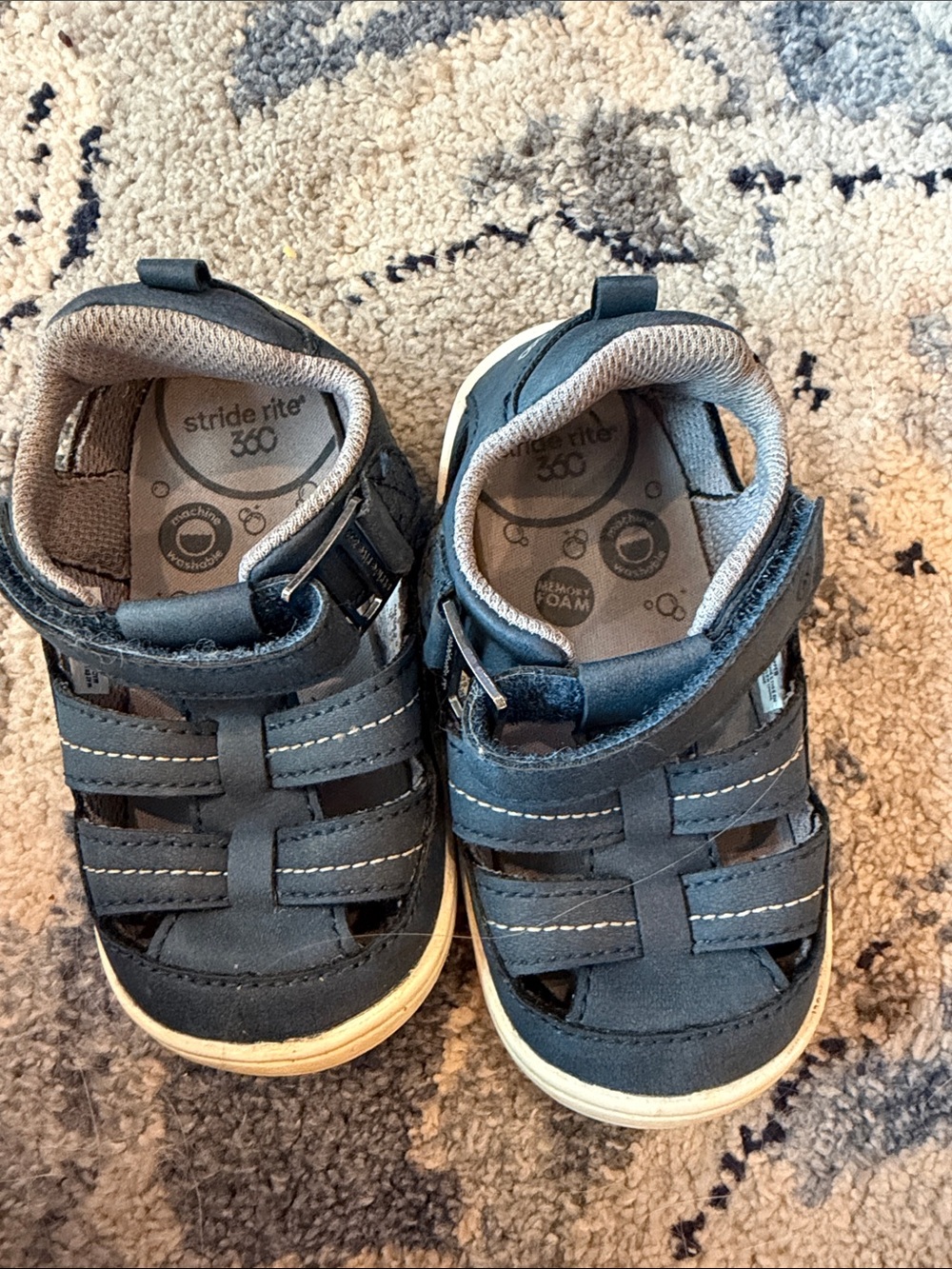 Toddler 6 stride rite navy sandalls